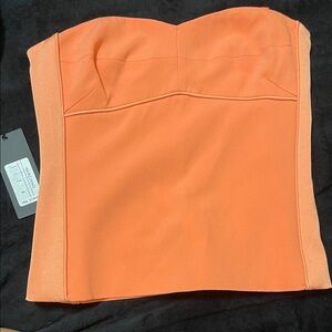 Marciano Orange Strapless Top.